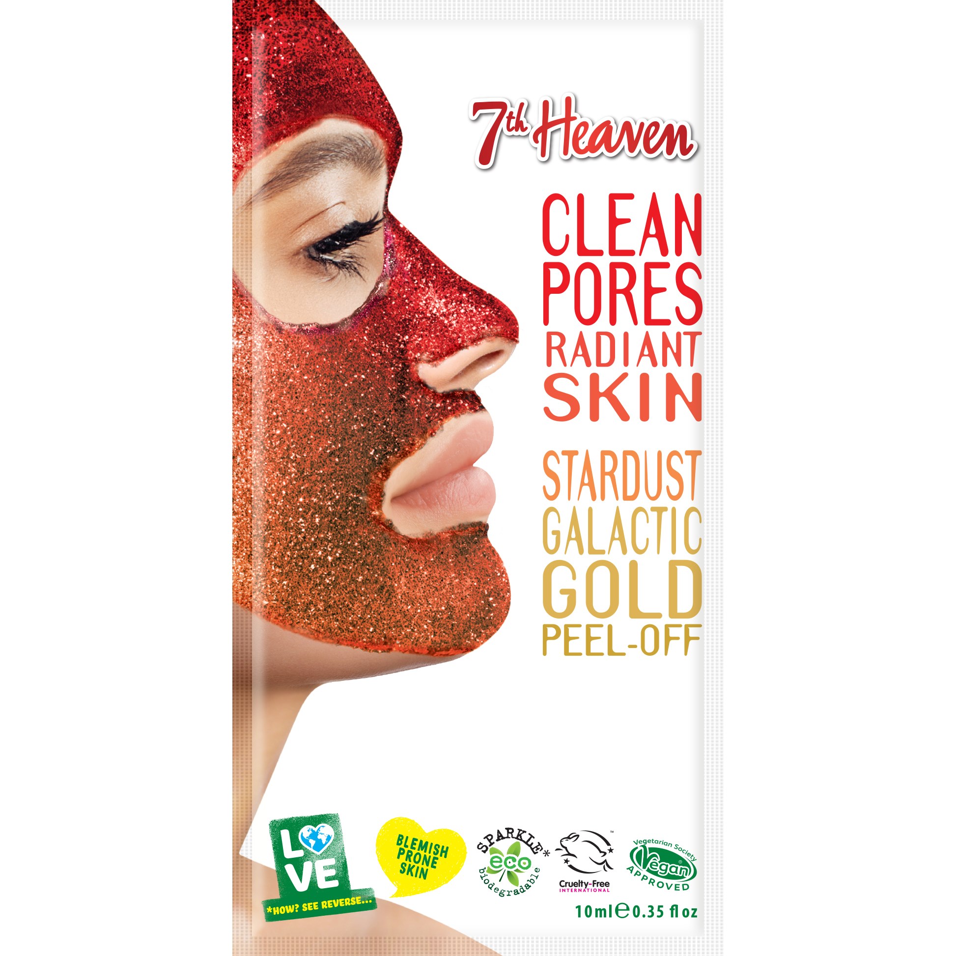 7th Heaven Stardust Galactic Gold Peel-Off Clean Pores Radiant Sk