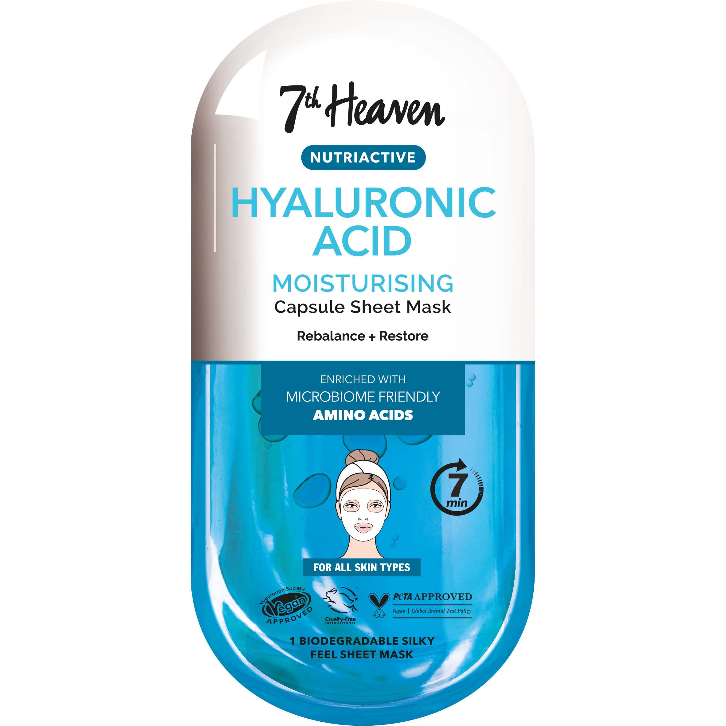 Läs mer om 7th Heaven Nutriactive Hyaluronic Acid Mask