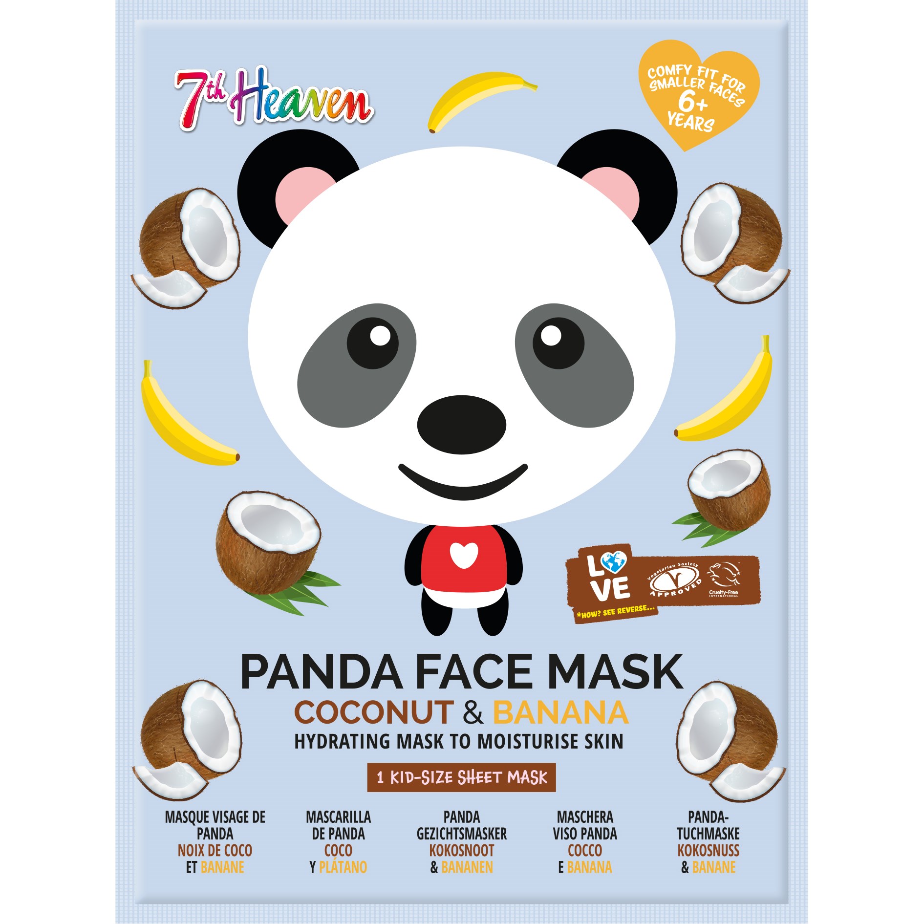 Bilde av 7th Heaven Animal Panda Face Sheet Mask