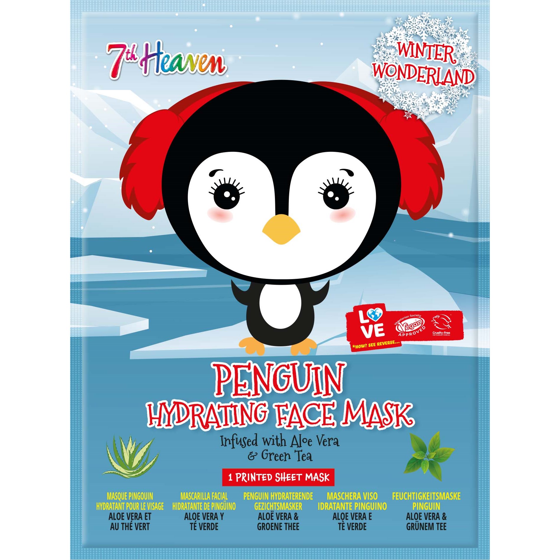 Läs mer om 7th Heaven Winter Wonderland Penguin Hydrating Sheet Mask
