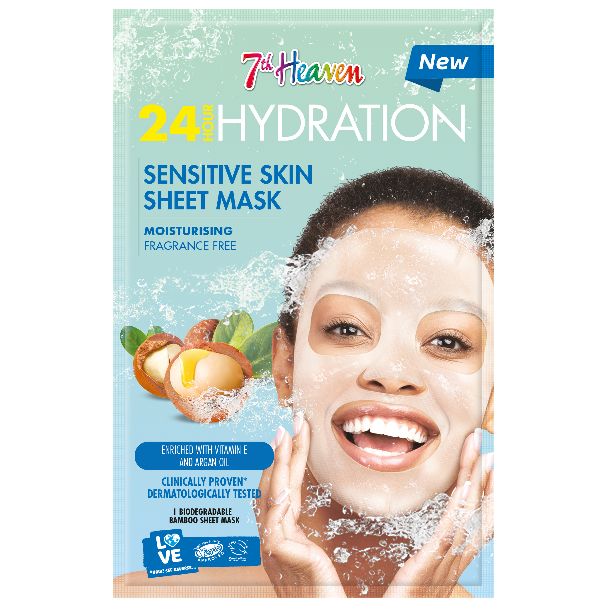 Läs mer om 7th Heaven 24 Hour Hydration Sensitive Skin Sheet Mask