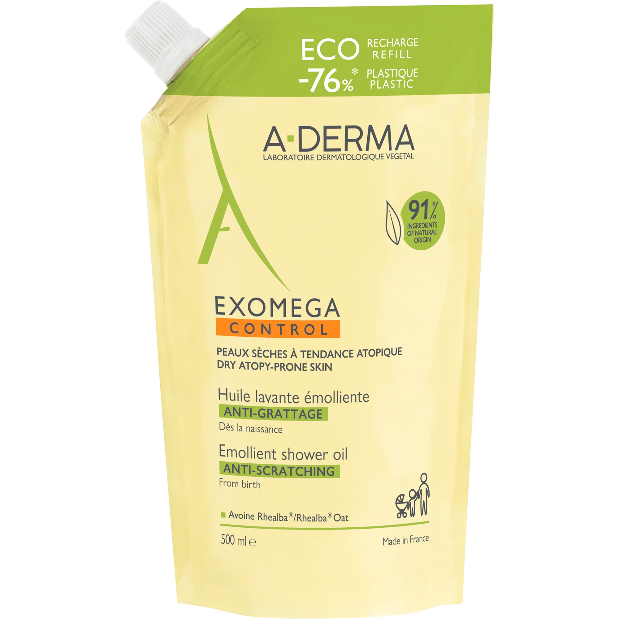 Läs mer om A-derma Exomega Control Shower Oil Refill 500 ml