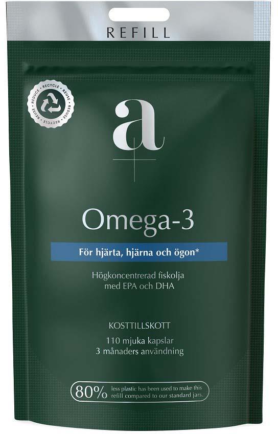 A+ Omega 3 110 pehmeä kapseli Refill