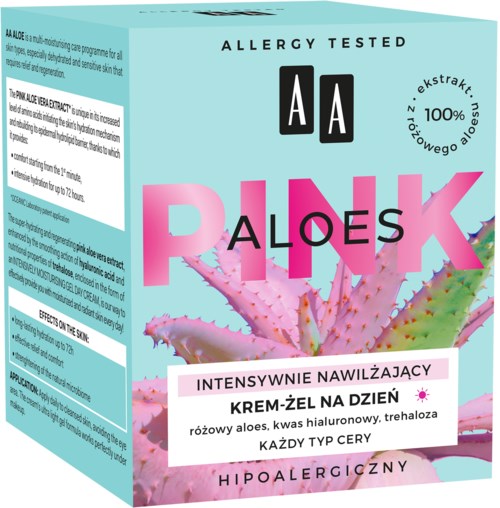 AA Pink Aloes Intensively Moisturising Gel Day Cream 50 ml | lyko.com