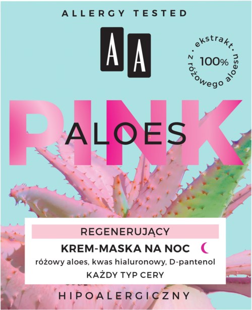 Kyljettie aloe vera -geelille, mainitsee allergiat ja ainesosat kuten pinkki aloe ja hyaluronihappo, sopii kaikille ihoille.
