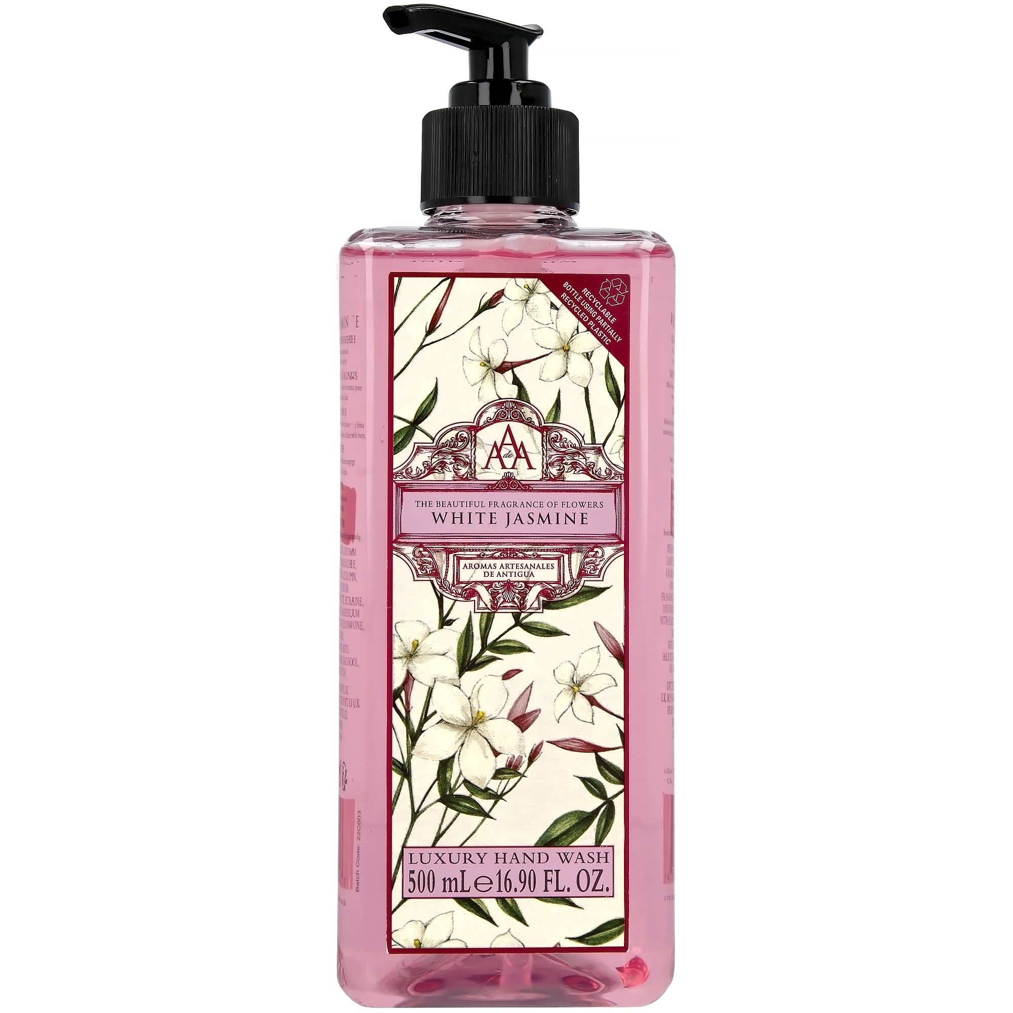 Läs mer om AAA - Aromas Artesanales de Antigua Hand Wash White Jasmine 500 ml