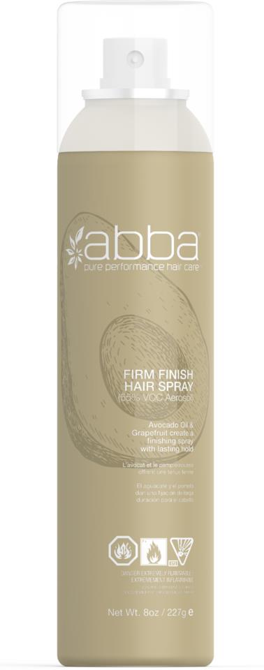 ABBA Pure Performace Haircare Firm Finish Spray Aerosol 236ml