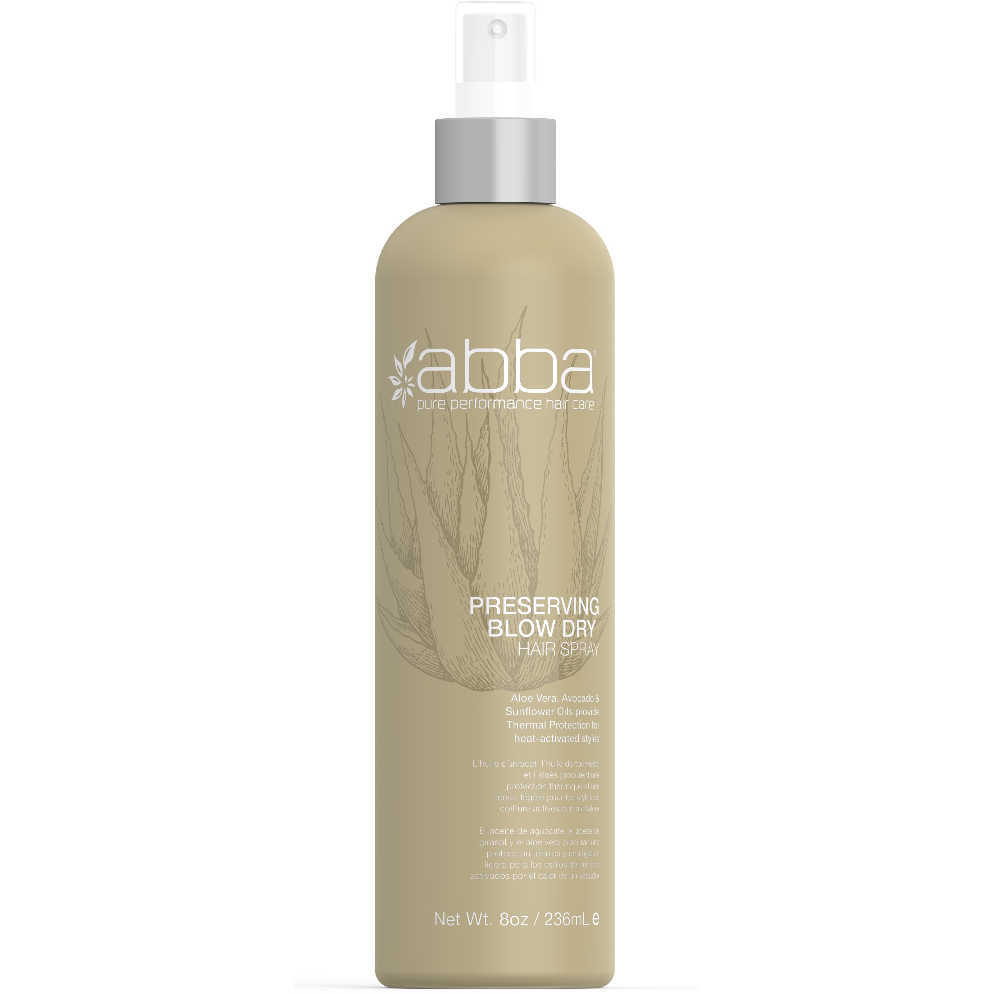 Abba Pure Performace Haircare Preserving Blow Dry Spray 236 ml