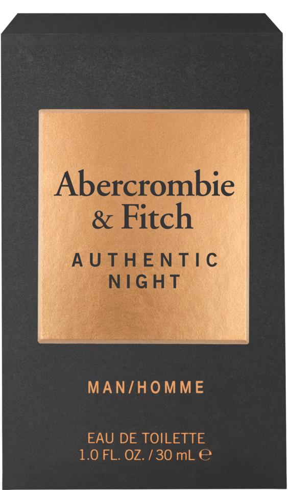Abercrombie & Fitch Authentic Night Men EdT 30 ml
