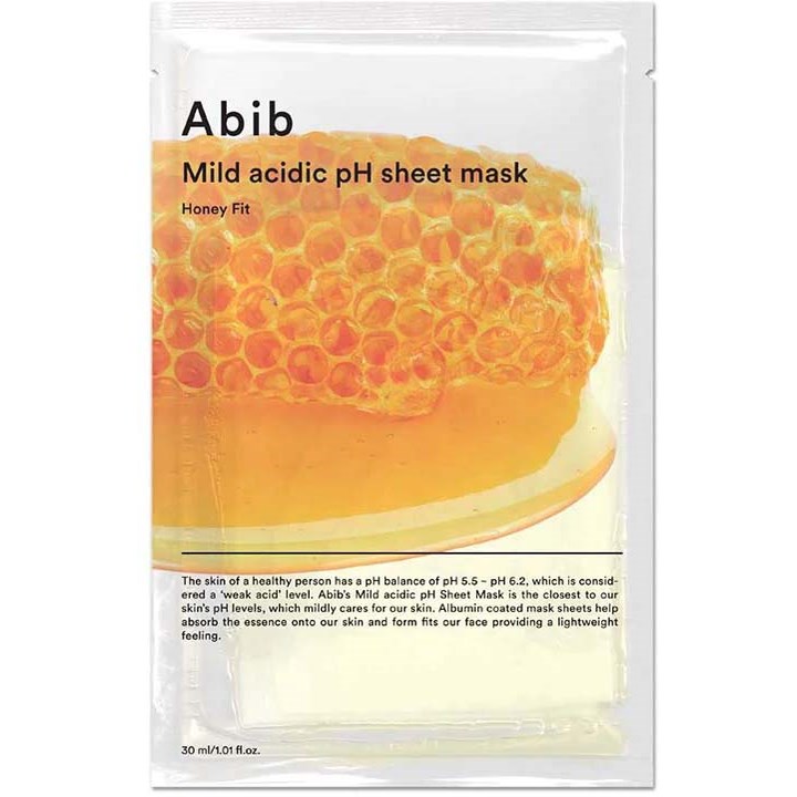 Abib Mild Acidic Ph Sheet Mask Honey Fit 10-Pack 30 g billede