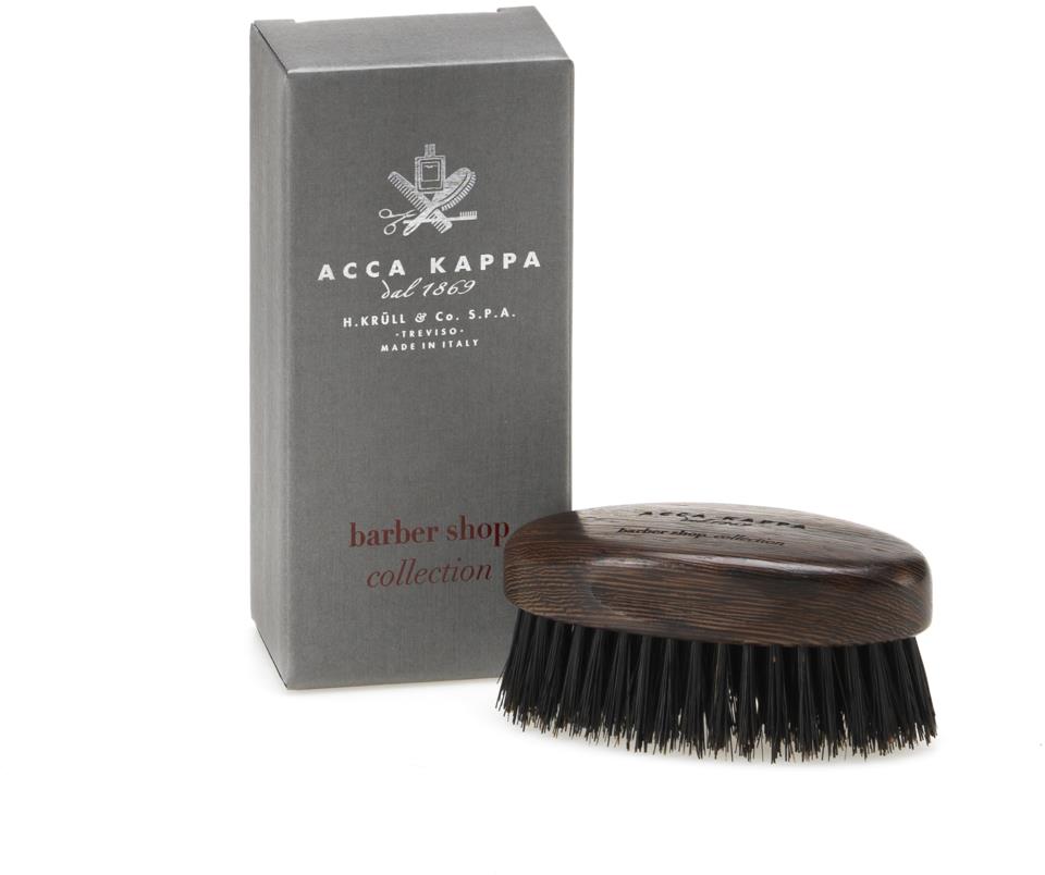 Acca Kappa Beard Brush Wenge´ Wood Natural Black Bristles
