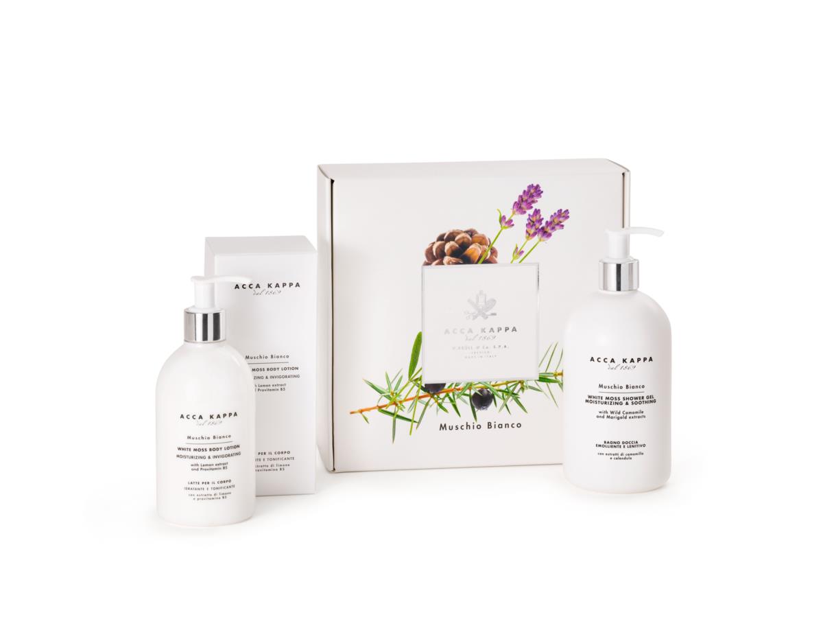 Acca Kappa White moss Gift Set Shower Gel and Body Lotion 500 ml