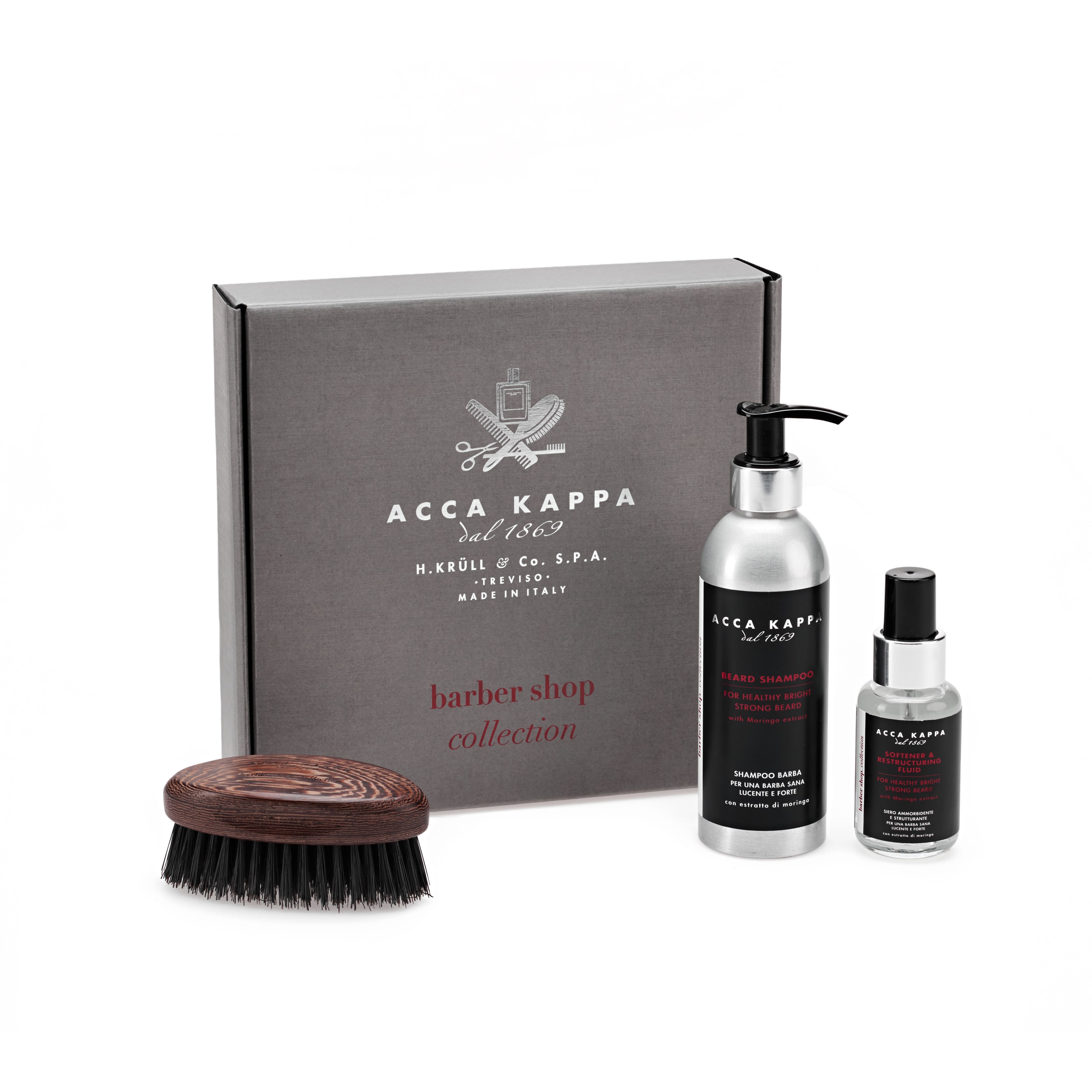 Läs mer om Acca Kappa Barbersop Collection Beard Giftset 250 ml