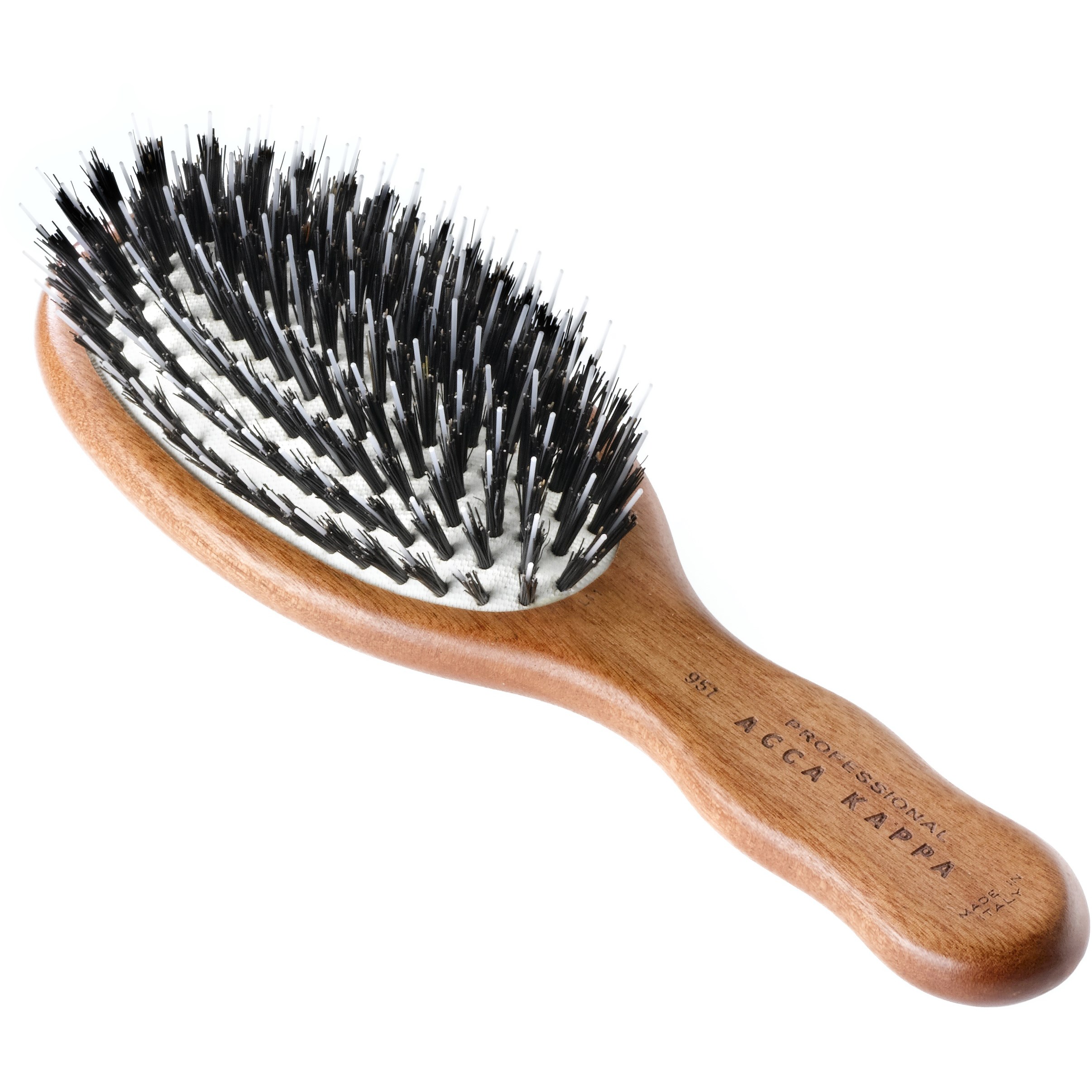 Bilde av Acca Kappa Mini Oval Brush Kotibe´ Wood 100% Boar Bristles & Nylon Mon