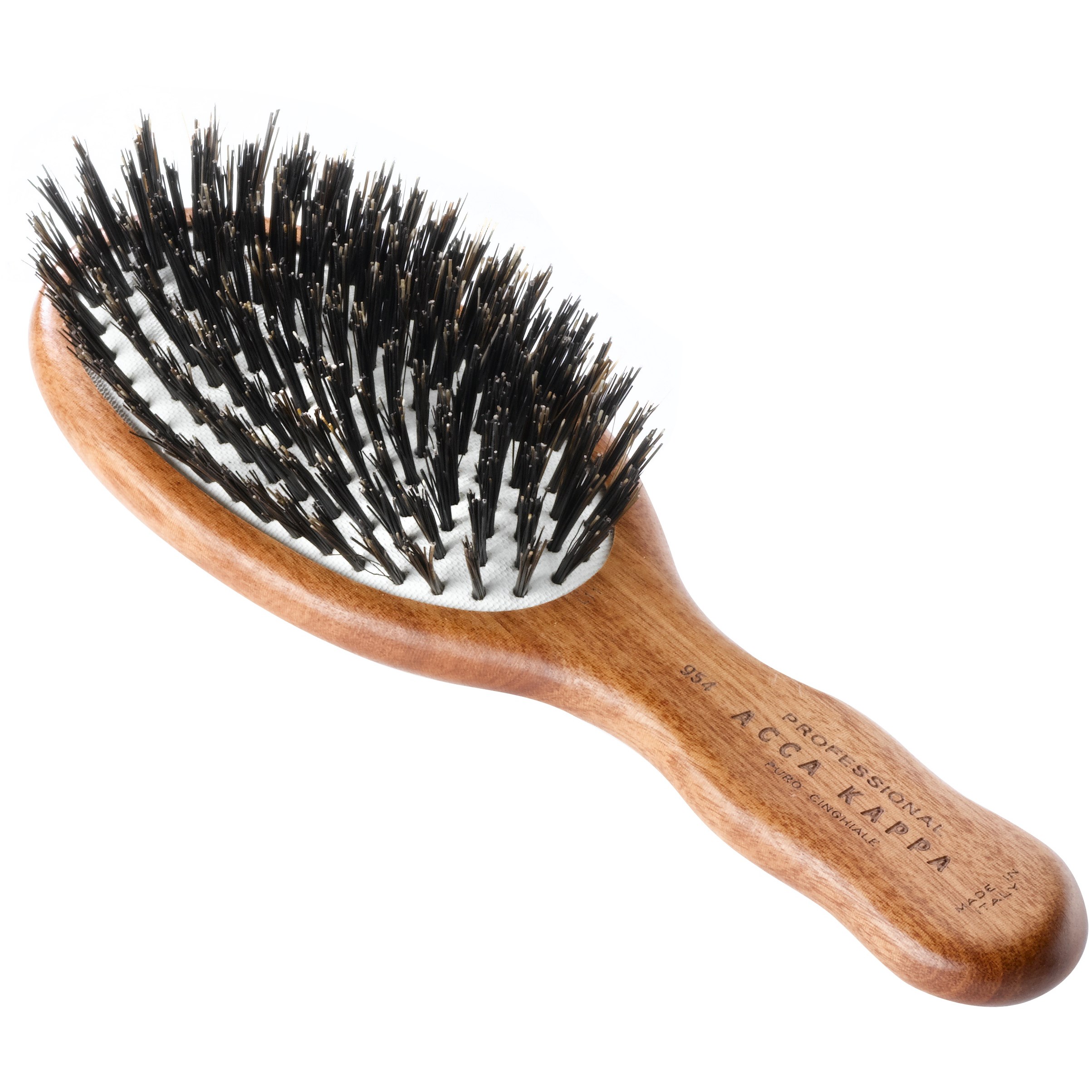 Läs mer om Acca Kappa Mini Oval Brush Kotibe´ Wood 100% Boar Bristles