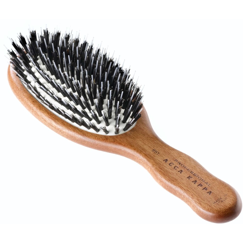 Acca Kappa Acca Kappa Mini Oval Brush Kotibe´ Wood 100% Boar Bristles & Nylon Monofilament