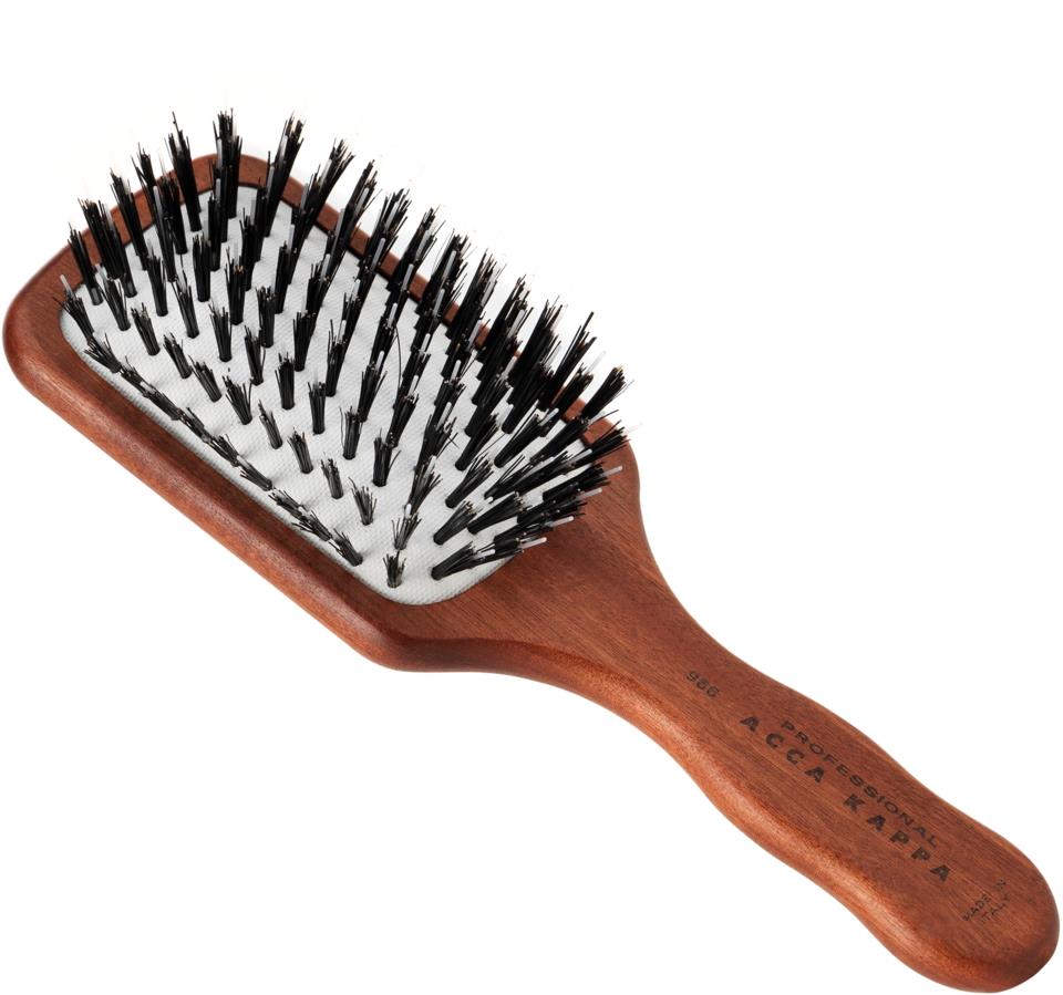 Acca Kappa Mini Paddle Brush Kotibe´ Wood 100% Boar Bristles & Nylon Monofilament