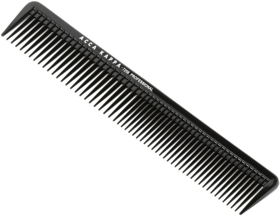 Acca Kappa Professional Fine Coarse Trimmning Comb 7258 Black