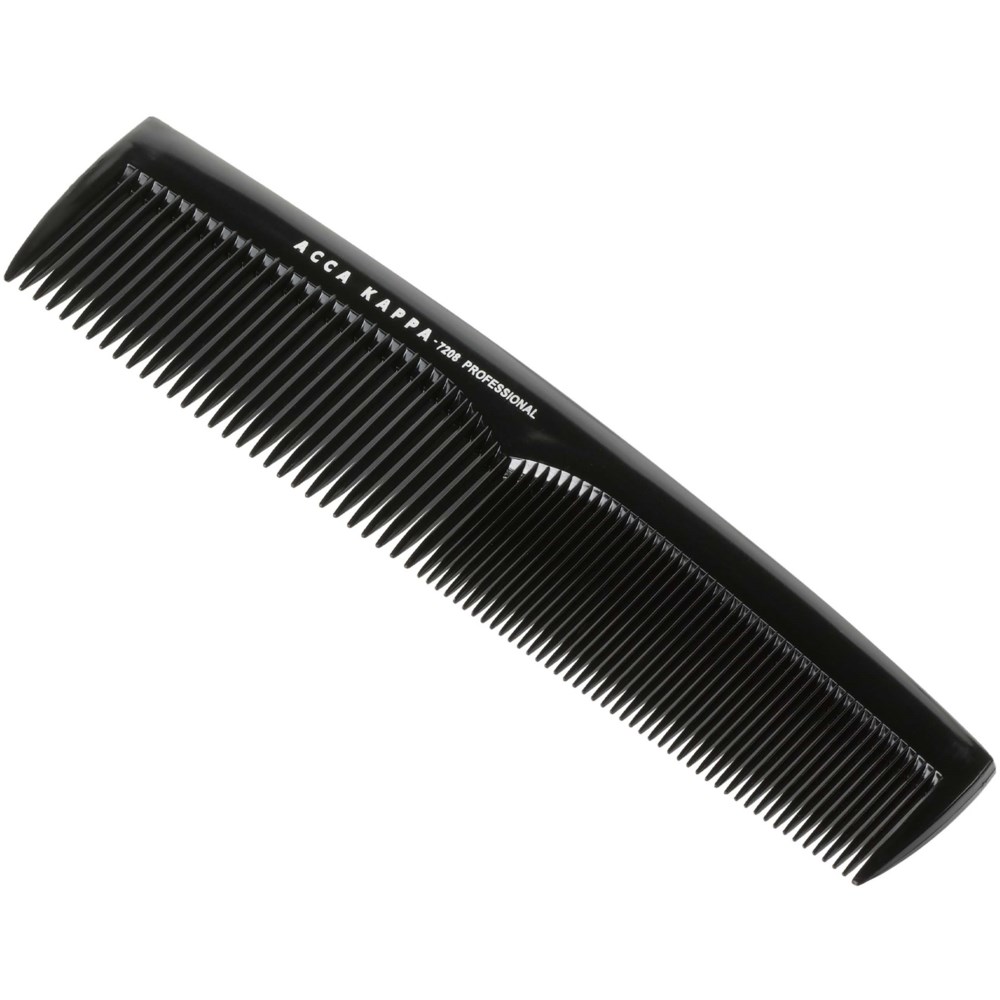 Acca Kappa Acca Kappa Professional Styling Fine Coarse Teeth Comb – 7208 Black