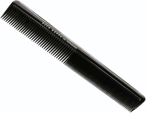 Acca Kappa Professional Trimming Comb Fine Coarse – 7254 Black