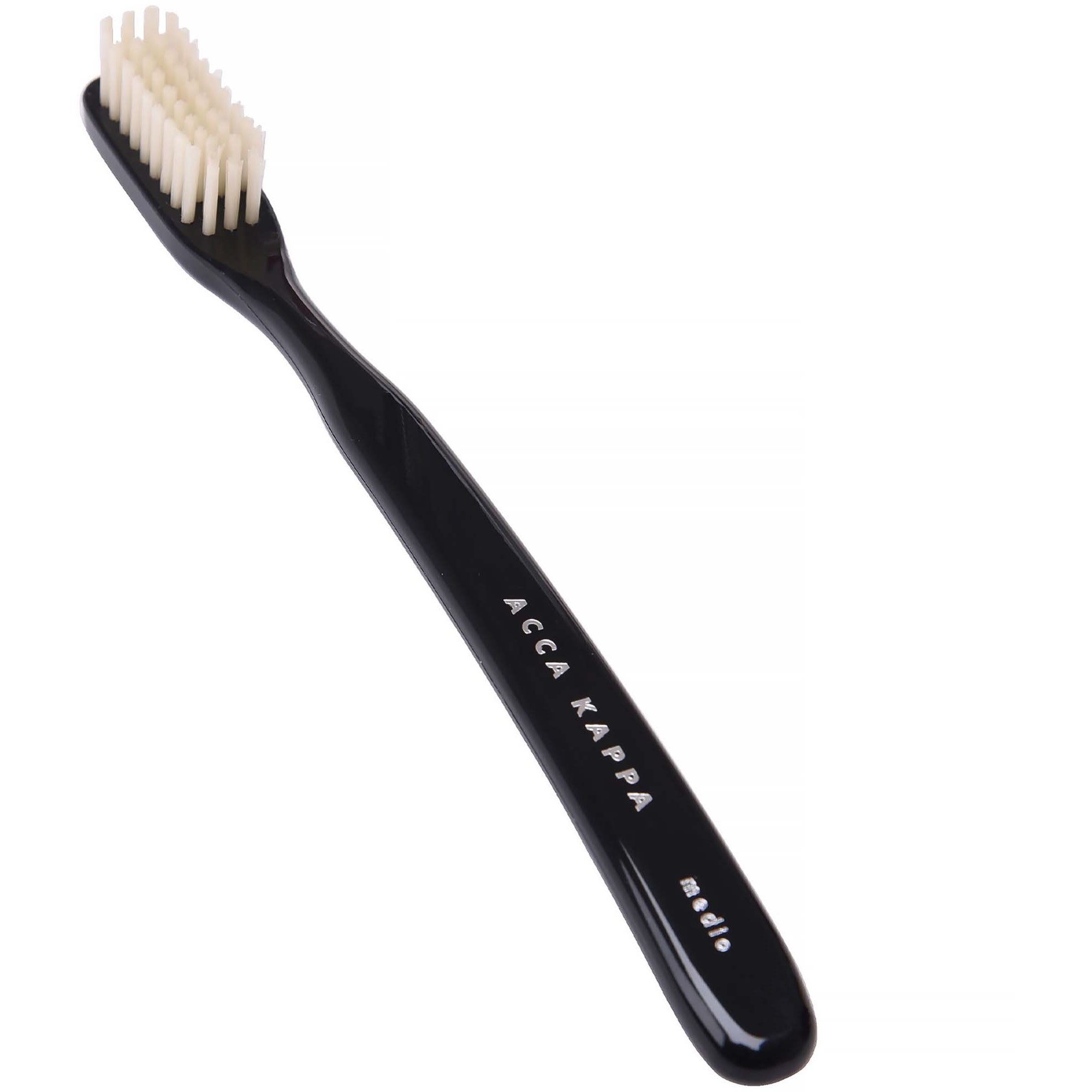 Acca Kappa Tooth Brush Vintage Hard Nylon Bristles Black