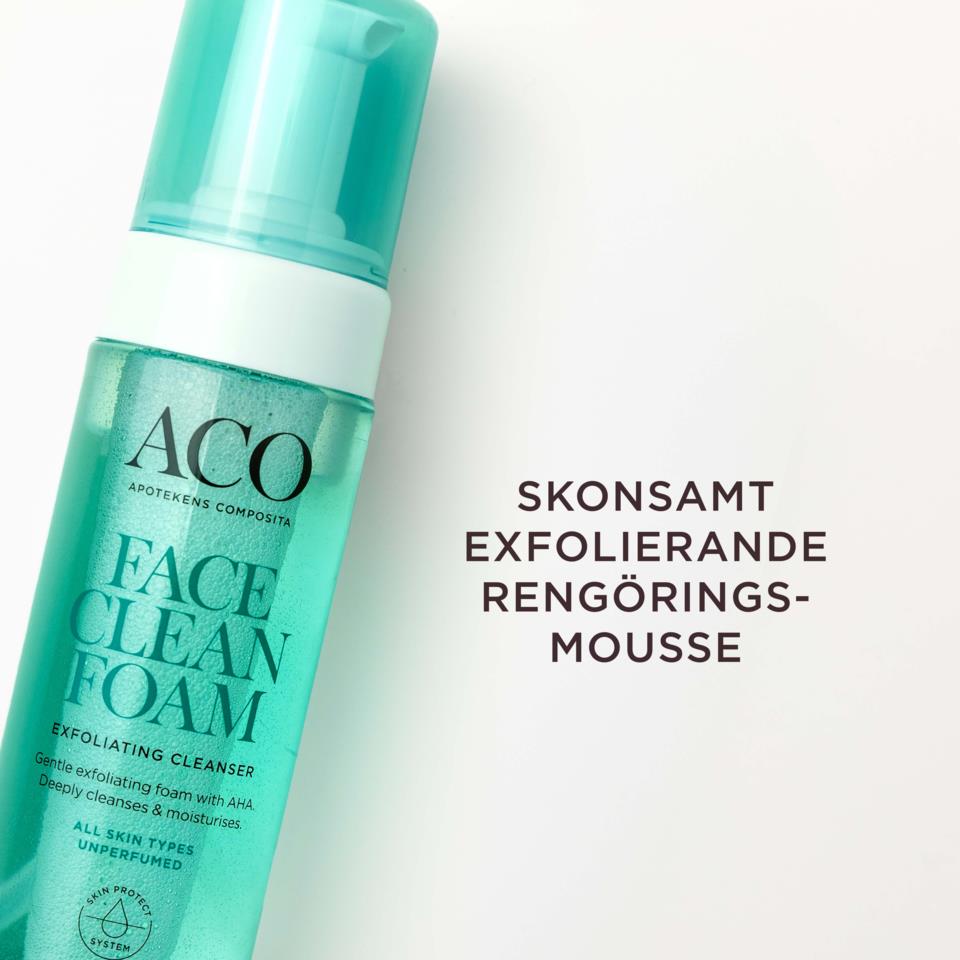 ACO Face Exfoliating AHA Cleansing Foam 150 ml | lyko.com
