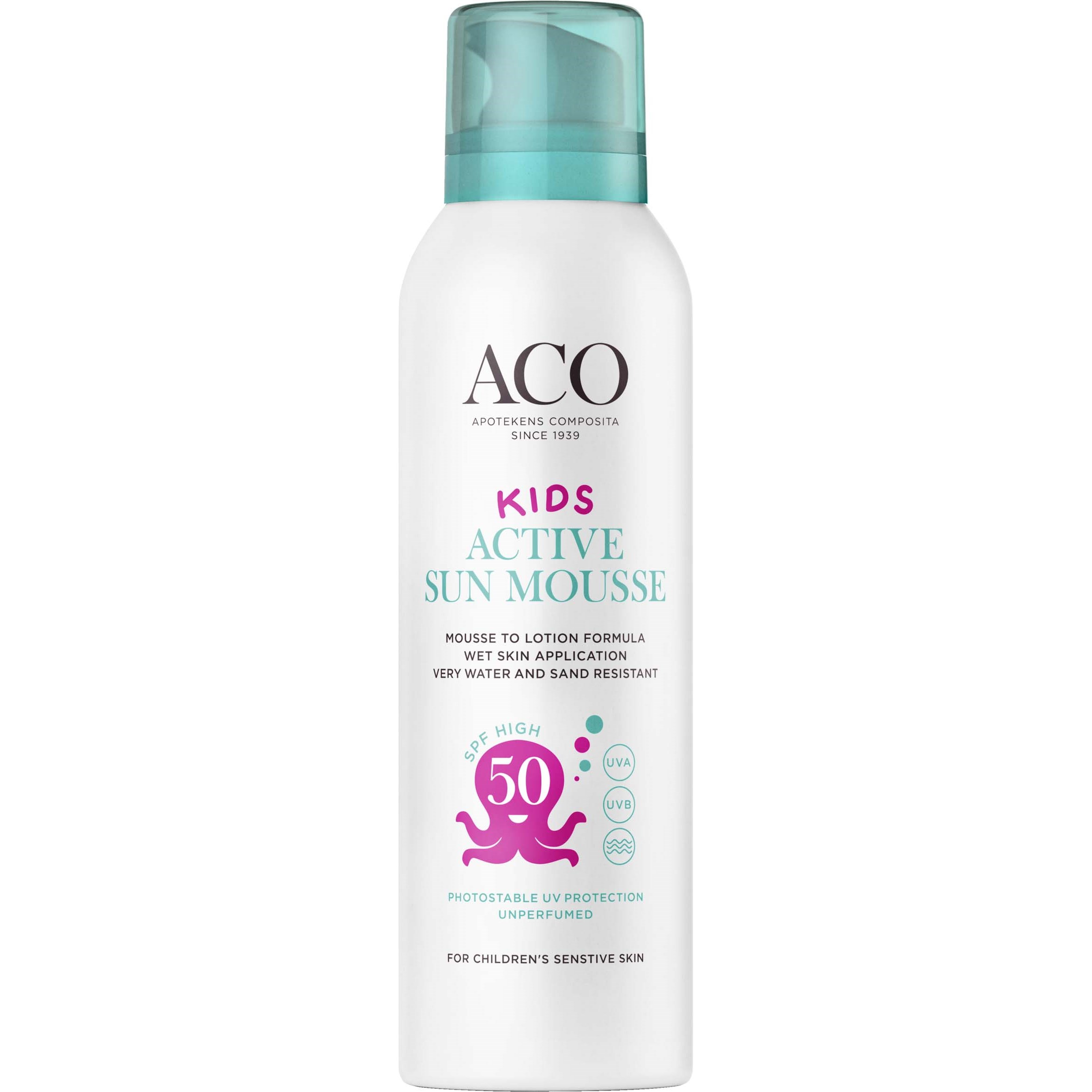 Läs mer om ACO Sun Kids Active Mousse SPF 50 150 ml