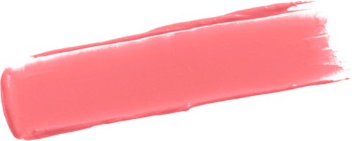 En rosa malingsstripe på hvit bakgrunn med ujevne kanter og tekstur.