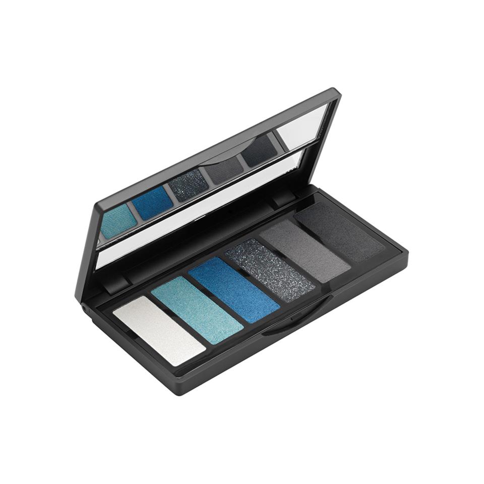 ADEN Eyeshadow Palette (6 shades) Black/Blue 01 5 g