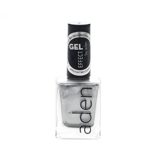 Aden Gel Effect Nail Polish Silver 11 ml
