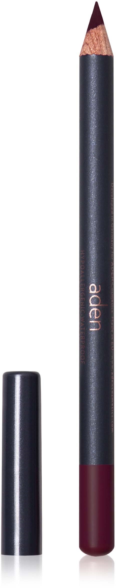 A black pencil with a lid, labeled 'dear', with a dark red tip for coloring.