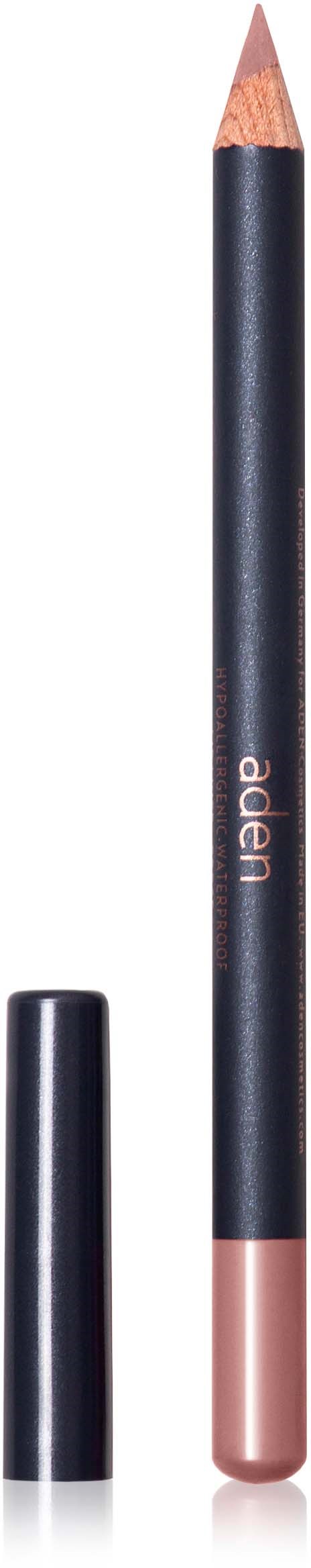 A black pencil with a pink bottom, labeled "ander," standing vertically with the cap next to it.
