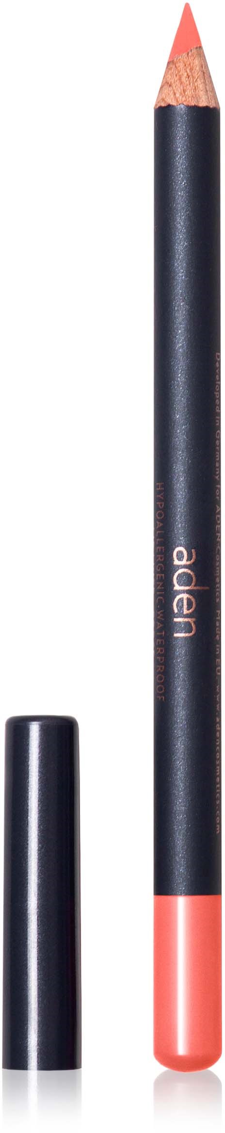 A black pencil with a pink eraser at the end, standing upright next to its cap.