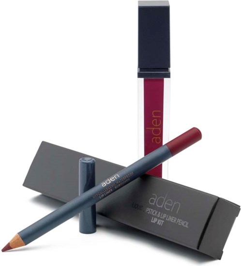 Lippenstift und Lipgloss mit schwarzer und grauer Verpackung, sichtbarer Text auf den Gegenständen.