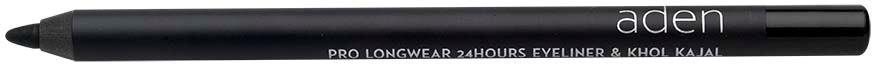 Aden STAY 24Hours Pro Longwear Eyeliner BLACK Kohl 24-hour