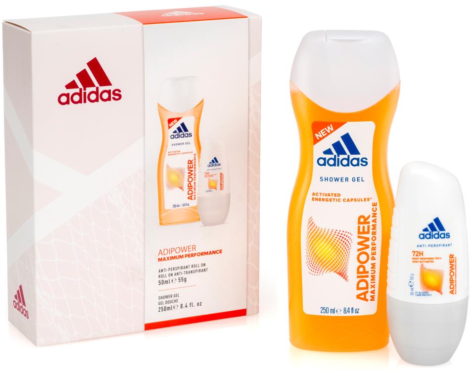 Adidas Adipower Woman Gift Set Shower Gel 200ml + Roll On 50