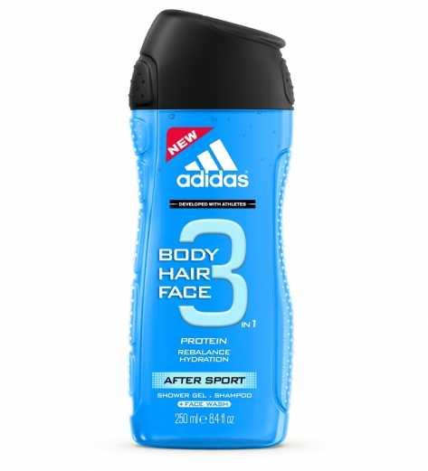Adidas After Sport 3 Body Hair Face Hydrating Body Wash 250ml