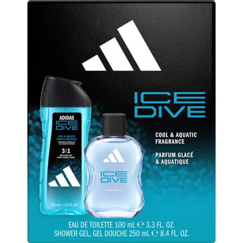 Adidas Gift Set Ice Dive Eau De Toilette 100 ml + Shower Gel 250 ml från Adidas