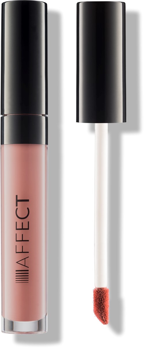Lip gloss tube with a black cap and applicator wand beside it. The tube has the word 'EFFECT' on it.