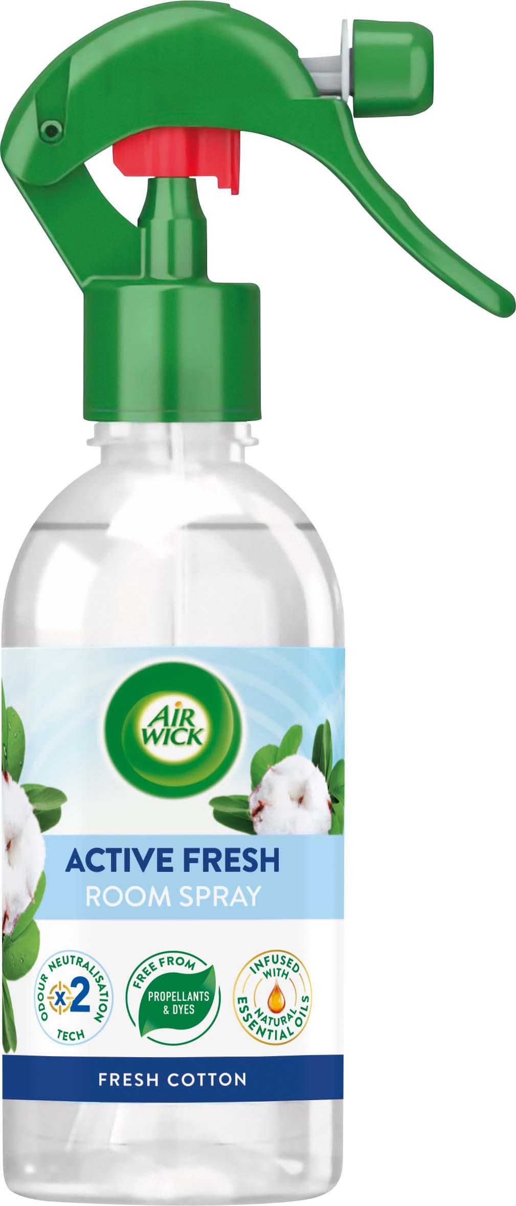 Air Wick Active Fresh Odour Removal Room Spray Fresh Cotton 237 ml ...