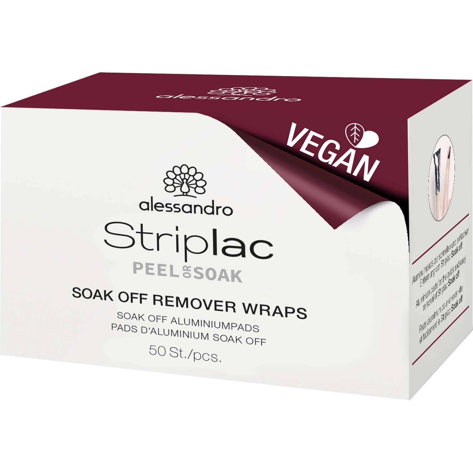 Läs mer om Alessandro Striplac Soak Off Remover Wraps