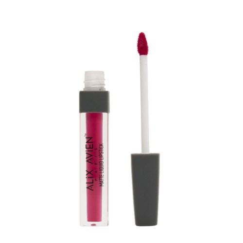 Läppglansrör med applikator och rosa gloss inuti. Applicatorns spets är rosa. Råttet är delvis öppet.