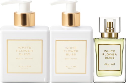 ALL I AM BEAUTY EdP, Bath Foam and Body Lotion