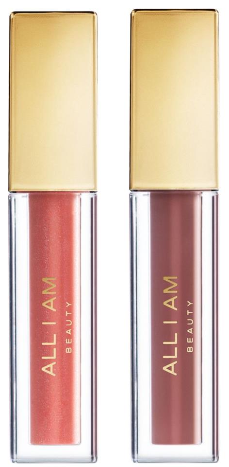 ALL I AM BEAUTY The Lipgloss Pink Velvet & Nude Chic 