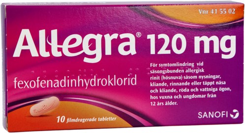 Allegra filmdragerad tablett 120mg