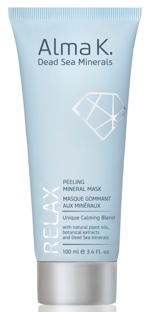 Alma K. Dead Sea Minerals peelingowa maska mineralna, 100ml, kojąca mieszanka z naturalnymi olejkami roślinnymi i minerałami Morza Martwego.