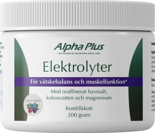 Alpha Plus Elektrolyter Skogsbär 200 st