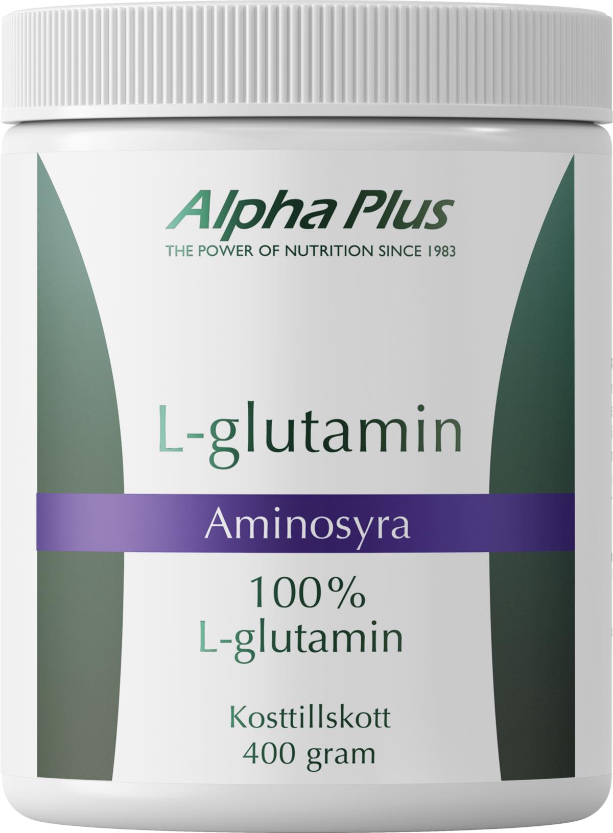 Alpha Plus L-glutamin 400 g | lyko.com