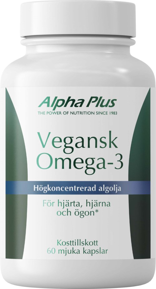 Alpha Plus Vegan Omega-3 60 Soft Caps