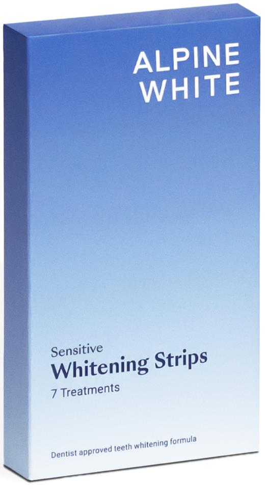 Alpine White Whitening & Care Whitening Strips Sensitive 14 pcs